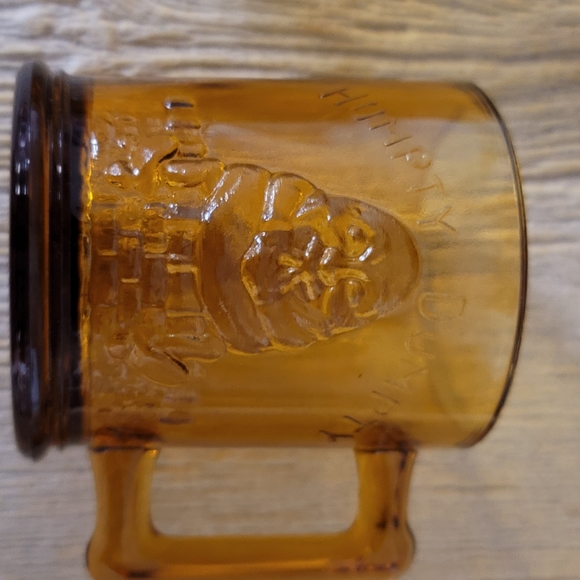 Vintage Tiara amber glass children plate, bowl and mug set. - Picture 6 of 6